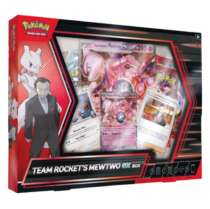 Pokémon Destined Rivals Team Rocket's Mewtwo ex Box