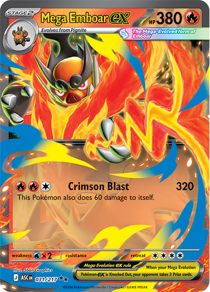 Ascended Heroes Mega Emboar ex Box
