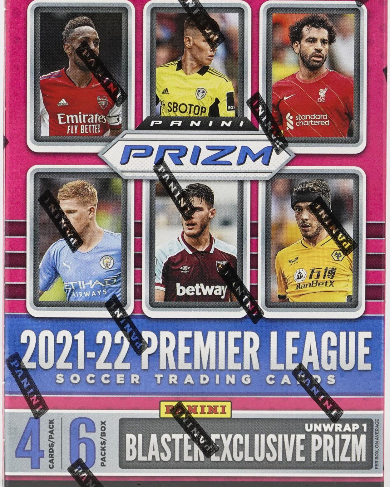 2021/22 Panini Prizm Premier League EPL Soccer Mega Pink Ice Prizms - Booster